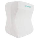 Vive Health Knee Pillow with Zippered Cover, White, 9.5 x 8 x 6.5 Inches