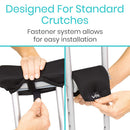 Vive Health Foam Crutch Pads and Hand Grips, 4-Piece Set for Youth/Standard Cructhes, Non-Slip Support