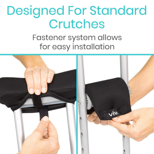 Vive Health Crutch Pads and Hand Grips for Standard and Youth