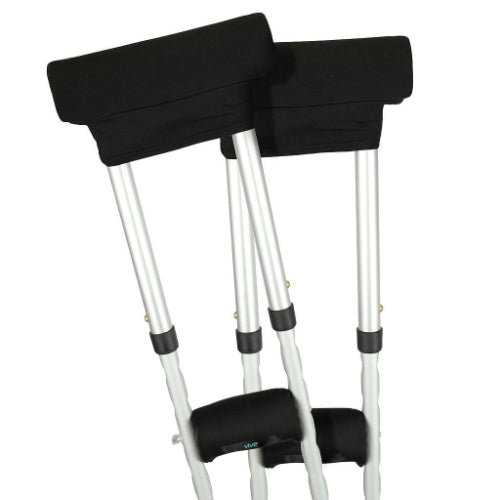 Vive Health Crutch Pads and Hand Grips, designed to reduce pressure and improve comfort during walking with crutches.