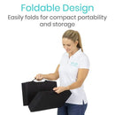 Vive Health Foldable Wheelchair Cushion, Black Design for Pressure Relief and Comfort
