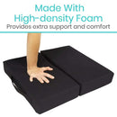 Vive Health Foldable Wheelchair Cushion, Black Design for Pressure Relief and Comfort