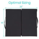 Vive Health Foldable Wheelchair Cushion, Black Design for Pressure Relief and Comfort