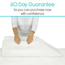 Vive Health Knee Elevation Pillow, Foam, 7 Inches Channel, Washable Cover