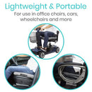 Vive Health Air Seat Cushion, Inflatable Foam with Pump, Mesh Cover