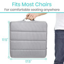 Vive Health Air Seat Cushion, Inflatable Foam with Pump, Mesh Cover