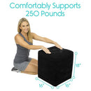 Vive Health Inflatable Travel Foot Rest Pillow, Adjustable Leg Support Cushion with Pump