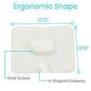 Vive Health Hemorrhoid Cushion Foam, Black for Back Pain Support, Tailbone and Coccyx Pressure Relief