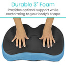 Vive Health Coccyx Cushion, Memory‑Foam Tailbone Support with Nonslip Cover and Carry Handle