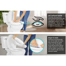 Vive Health Firm Foam Toilet Seat Cushion, Suction Cup Base, White