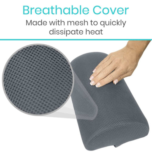 Vive Health Half Moon Lumbar Cushion, 2.5 Inches