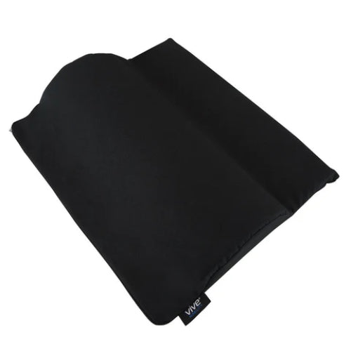 Vive Health Backrest Cushion, Black, Memory Foam Lumbar Support for Wheelchairs, providing comfort and posture support. Moovkart