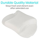 Vive Health CPAP Pillow, Memory Foam with Cutouts, White