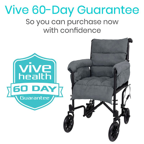 Vive Health Full Wheelchair Cushion, Gray