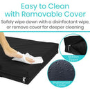 Vive Health Easy Clean Wheelchair Cushion, Large, Gel-Foam Core with Water-Resistant Cover