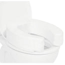 Vive Health 4-inch soft black foam toilet seat cushion with pleather cover and secure suction cups, Moovkart.