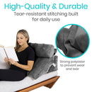 Inflatable Wedge Pillow for Comfortable Sleeping and Upright Sitting, Moovkart