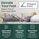Vive Health Inflatable Leg Rest Pillow, Gray
