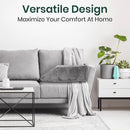 Vive Health Inflatable Leg Rest Pillow, Gray