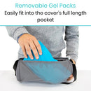 Vive Health Ice Lumbar Roll with Ergonomic Back Support Cooling Gel Pack and Adjustable Elastic Strap