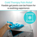 Vive Health Ice Lumbar Roll with Ergonomic Back Support Cooling Gel Pack and Adjustable Elastic Strap