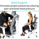 Vive Health Ice Lumbar Roll with Ergonomic Back Support Cooling Gel Pack and Adjustable Elastic Strap