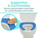 Vive Health Comfortable gel toilet cushion for pressure points and improved seating comfort, Moovkart
