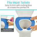 Vive Health Silicone Gel Toilet Seat Cushion for Standard and Elongated Seats for Pressure Relief