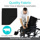 Vive Health Sheepskin Wheelchair Seat and Backrest Pads
