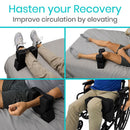 Vive Health Foot Elevation Pillow for Leg and Foot Pain Relief, Black