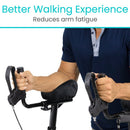 Vive Health Upright Walker Forearm Pads, Black