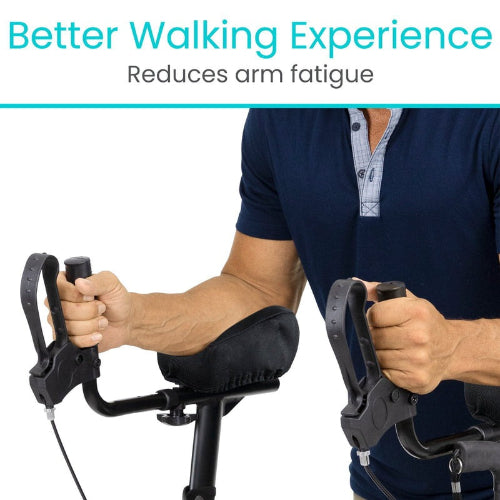 Vive Health Upright Walker Forearm Pads, Black