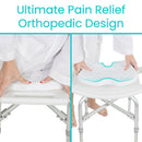 Slip-resistant shower cushion with drainage holes,Moovkart