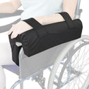 Vive Health Padded Lateral Wheelchair Armrest, Forearm and Elbow Support, Waterproof Cover, Black