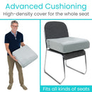 Vive Health Easy Rise Foam Cushion for Enhanced Mobility and Support, Gray