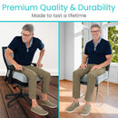 Vive Health Easy Rise Foam Cushion for Enhanced Mobility and Support, Gray