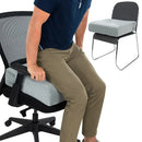 Vive Health Easy Rise Cushion with high-density foam, non-slip base, and back strap for secure support and easy standing, Moovkart