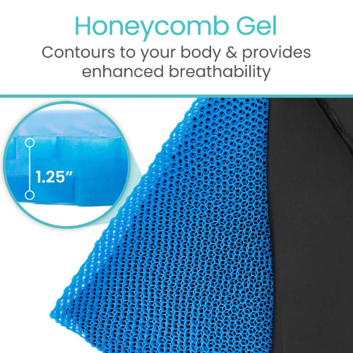 Vive Health Cooling Gel Mattress Overlay Featuring Gel-Infused Foam Comfort Layer. Moovkart