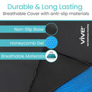 Vive Health Cooling Gel Mattress Overlay, Pressure Relief Pad