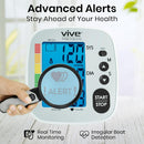 Vive Health Blood Pressure Monitor Accurate, Automatic, Digital Meter, Silver