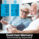 Vive Health Blood Pressure Monitor Accurate, Automatic, Digital Meter, Silver