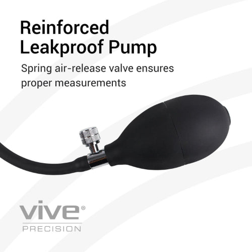 Vive Health Sphygmomanometer with Contrast Dial, Flexible Cuff