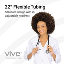 Vive Health Stethoscope with Rotating Dual Head Chestpiece and Soft Eartips for Comfort, Black