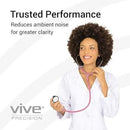 Vive Health Stethoscope with Rotating Dual Head Chestpiece and Soft Eartips for Comfort, Pink