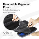Vive Health Insulin Travel Case, Hard Shell EVA, Gray with 2 Ice Packs and Thermometer