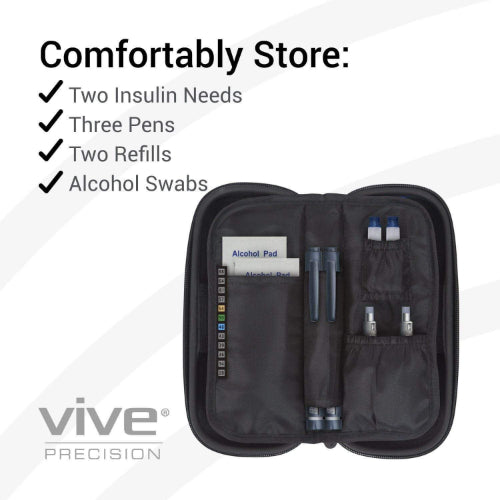 Vive Health Insulin Travel Case, Gray