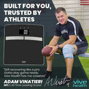 Vive Health Smart Body Fat Scale, Tempered Glass, Black, App-Connected with BMI & BMR Tracking