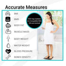 Vive Health Smart Body Fat Scale, Tempered Glass, Black, App-Connected with BMI & BMR Tracking