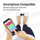 Vive Health Smart Body Fat Scale, Tempered Glass, White, App-Connected with BMI & BMR Tracking