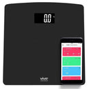Vive Health Digital Scale, Black, Tempered Glass, LED Display, Smart App Compatible